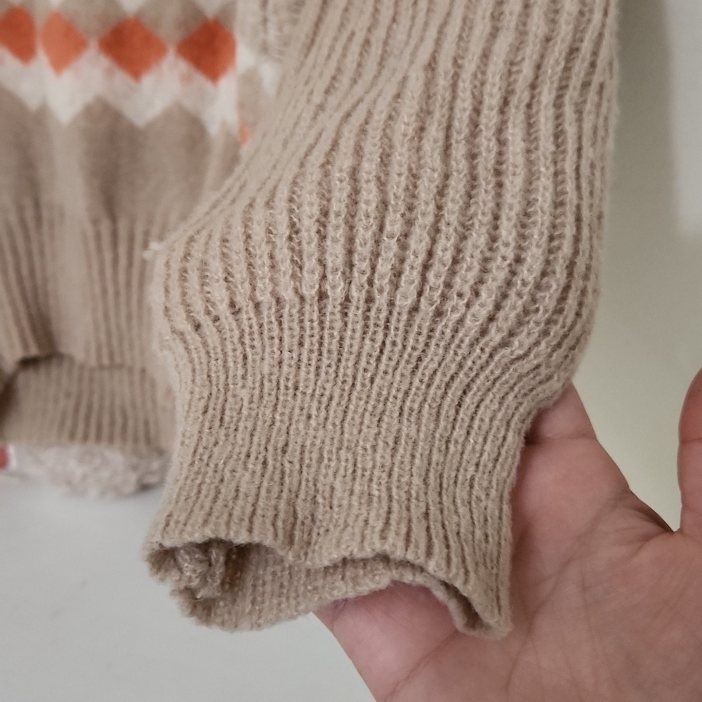 Soft Small/Medium Sweater With Baloon Sleeve Cozy Fall Winter Lagenlook - Picture 3 of 13